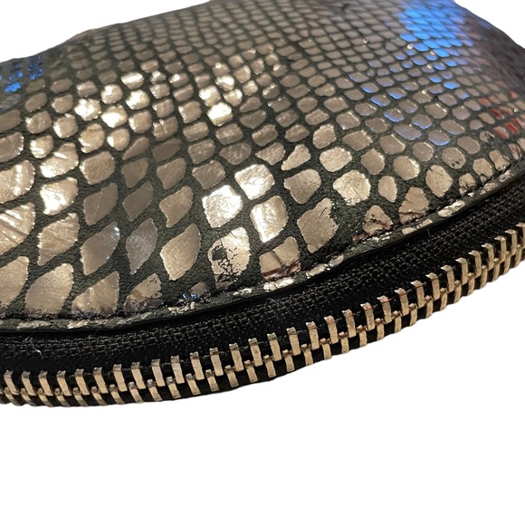 MILLY Metallic Mirrored Python Expandable Hobo Bag - Picture 7 of 15